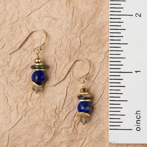 Blue Moon Simple Earrings