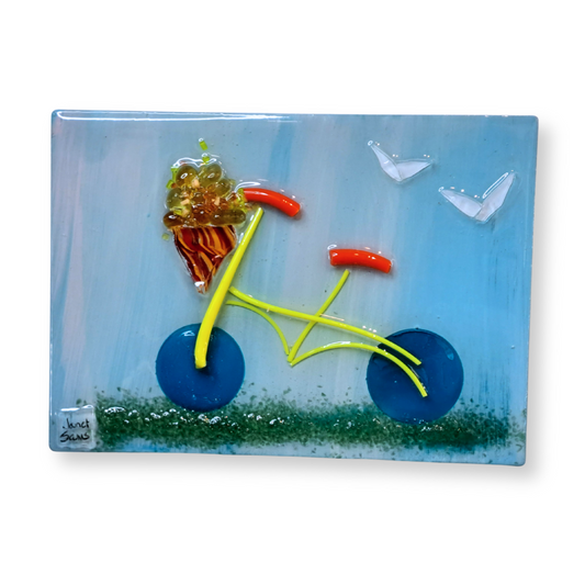 Shattered Glass Art-Bicycle