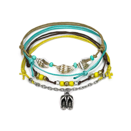 Charm Bracelet Set-Flip Flop
