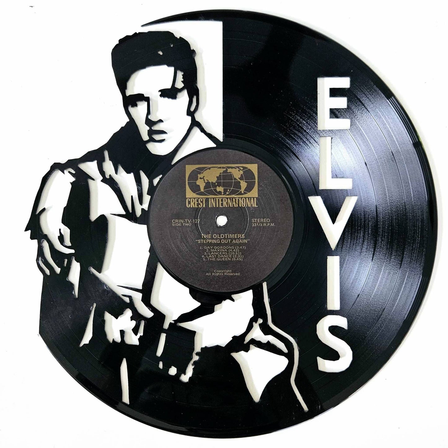Vinyl Record Art-Elvis with Guitar
