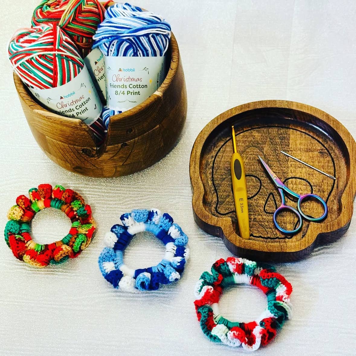 Skull Wood Catchall Tray