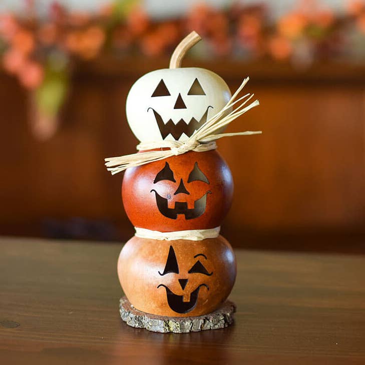 Halloween Gourds-Tiny Jack Stack