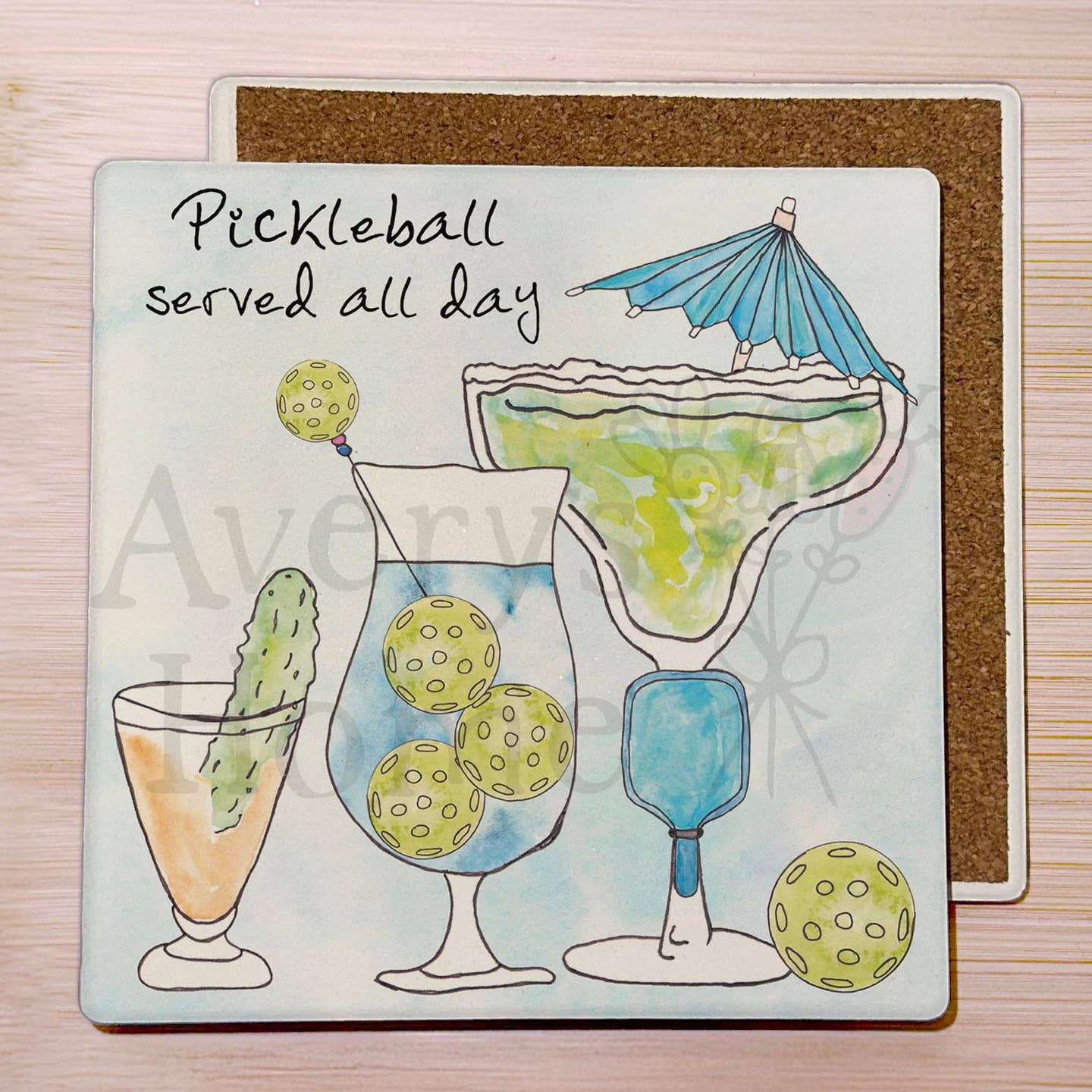 Coaster-Pickleball Served