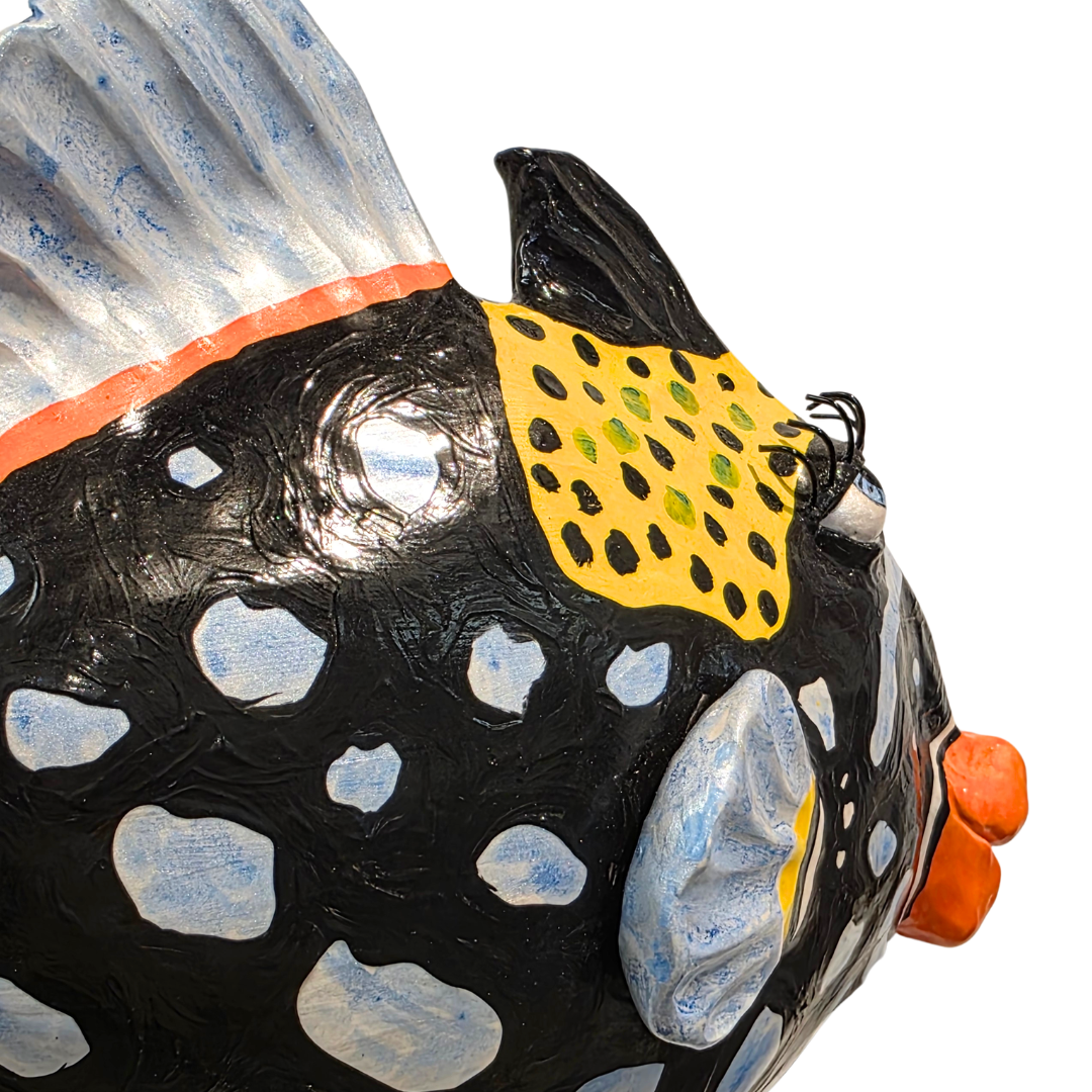 Fish Wall Sculpture-Clown Triggerfish