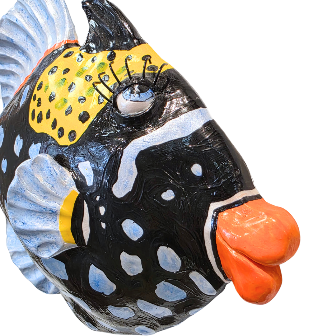 Fish Wall Sculpture-Clown Triggerfish