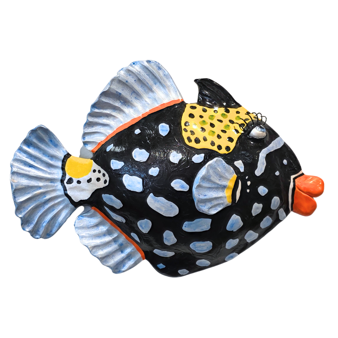Fish Wall Sculpture-Clown Triggerfish