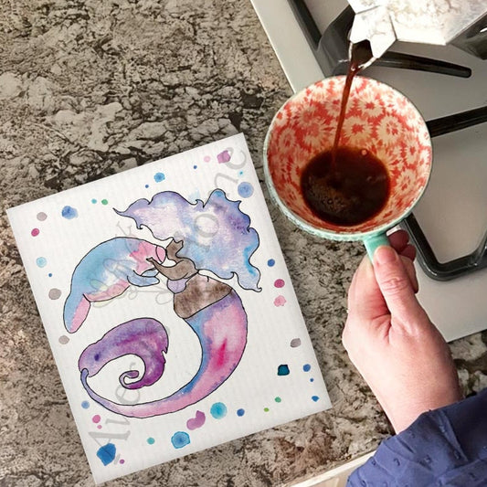 Swedish Dishcloth-Mermaid & Manatee