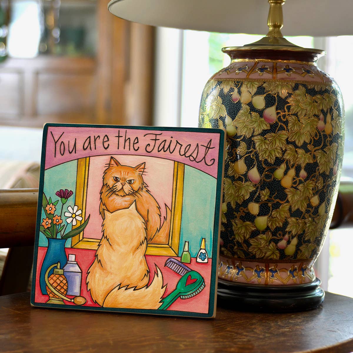 Cleo Plaque-Persian Cat