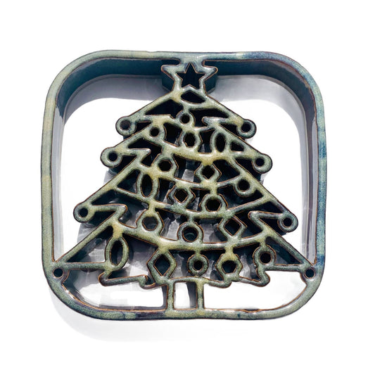 Ceramic Trivet-Christmas Tree