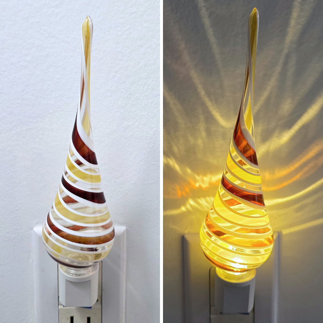 Glass Nightlight-Teardrop