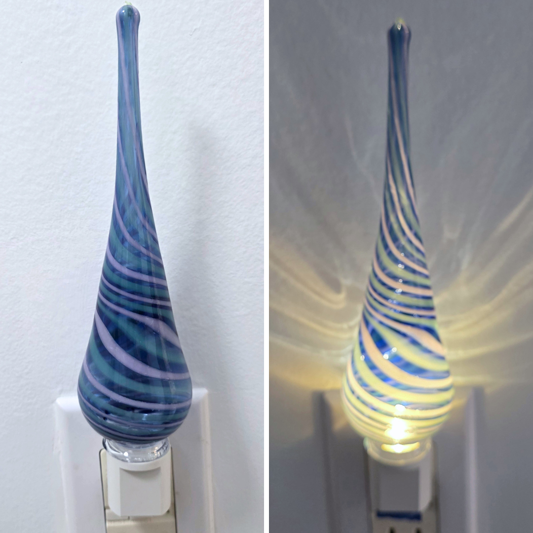 Glass Nightlight-Teardrop