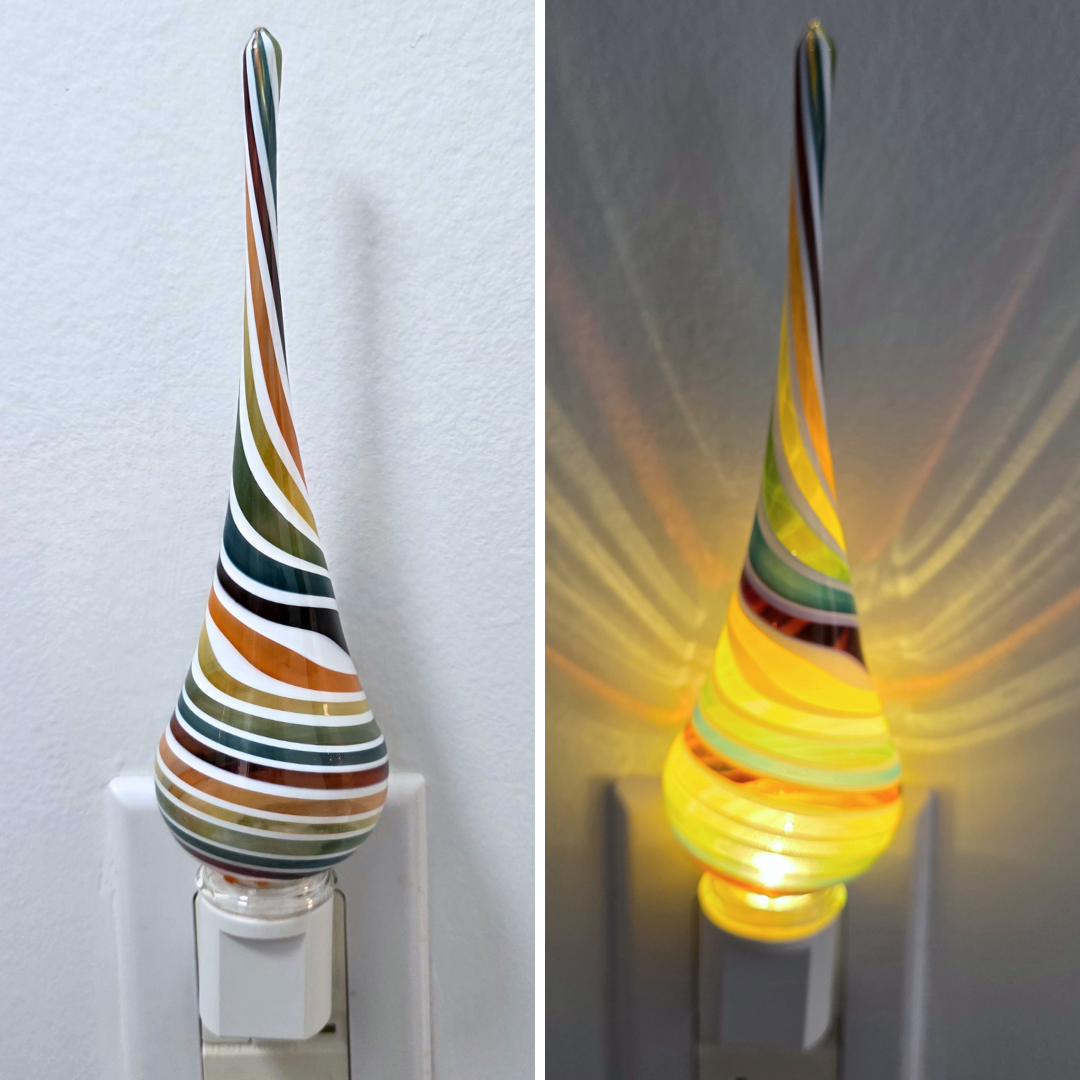 Glass Nightlight-Teardrop