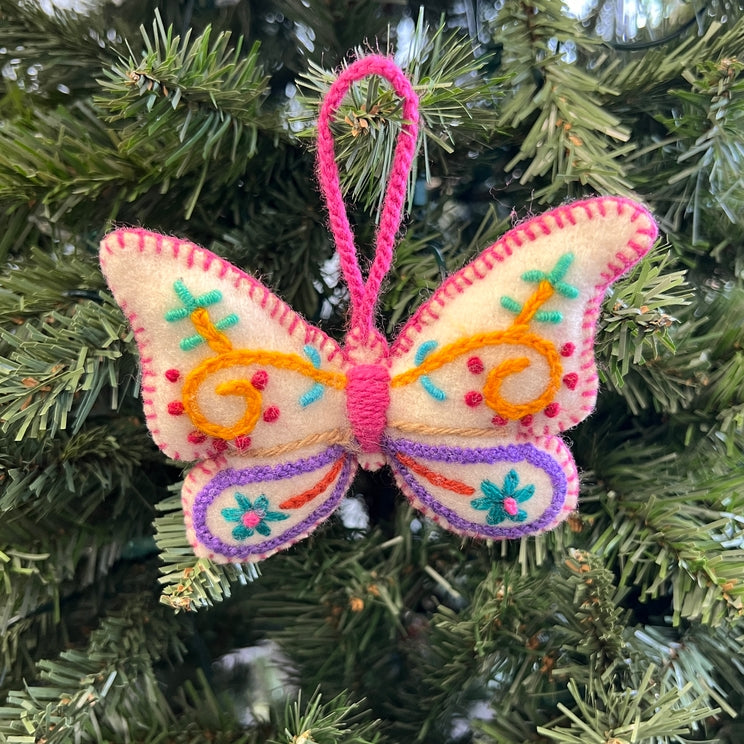 Wool Ornament-Butterfly