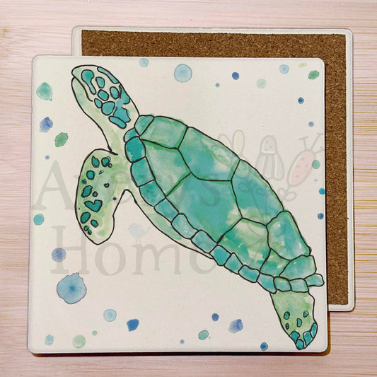 Coaster-Green Sea Turtle