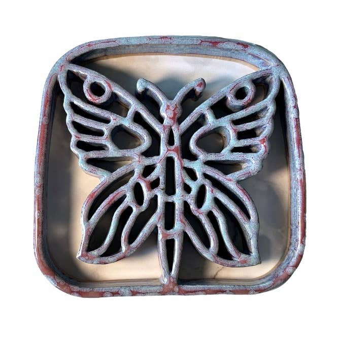 Ceramic Trivet-Butterfly