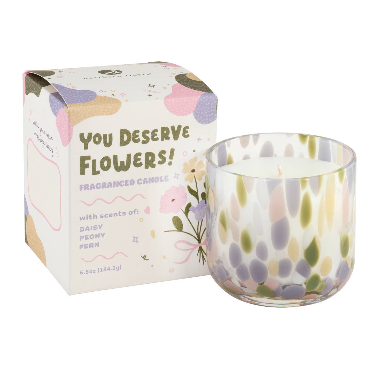 Celebration Candle-You Deserve Flowers