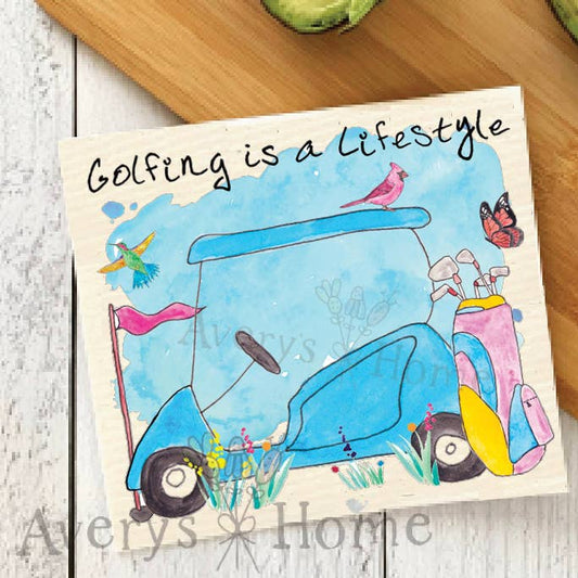 Swedish Dishcloth-Golfing Lifestyle