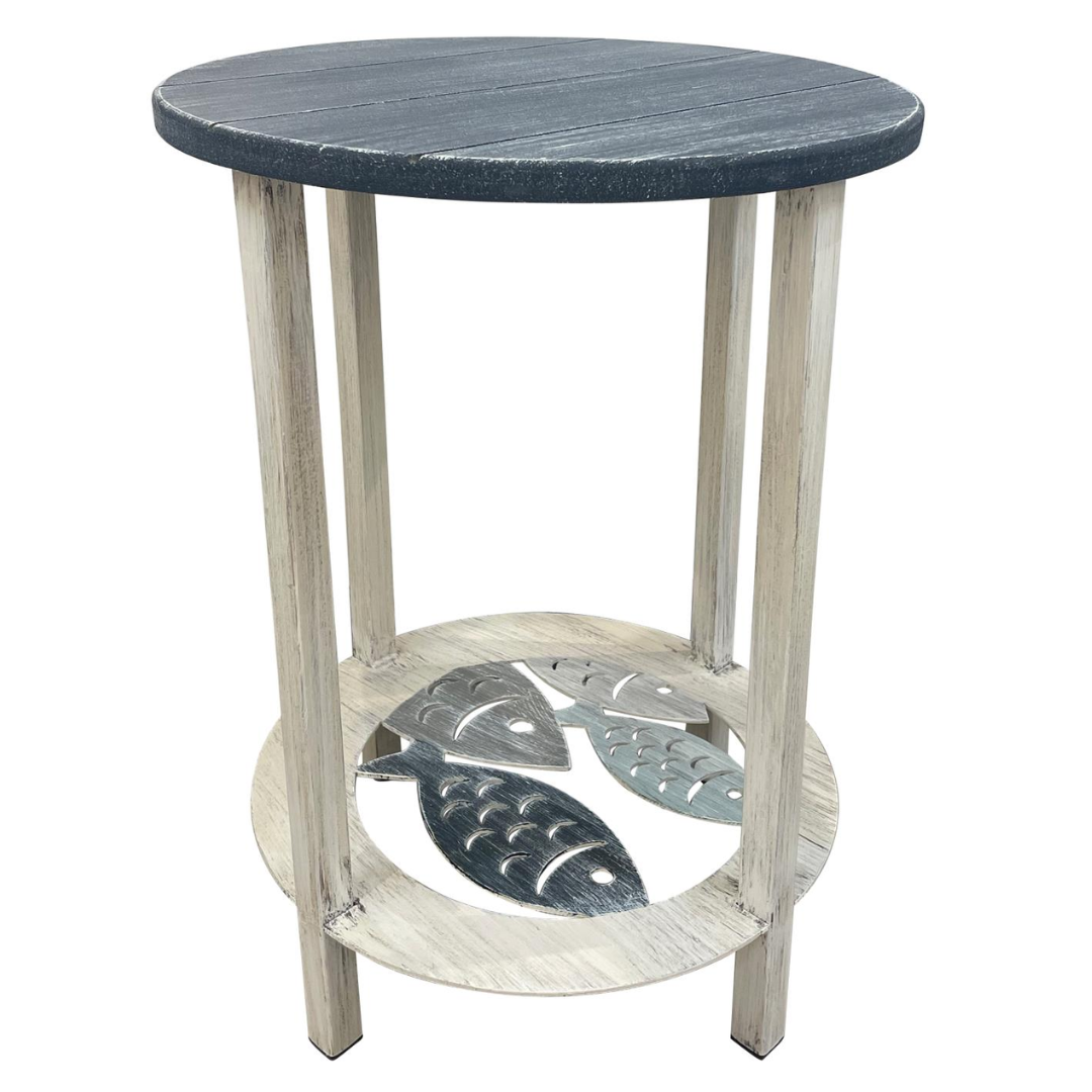 School of Fish Round End Table