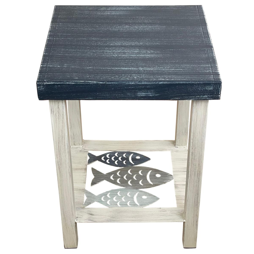 School of Fish Square End Table