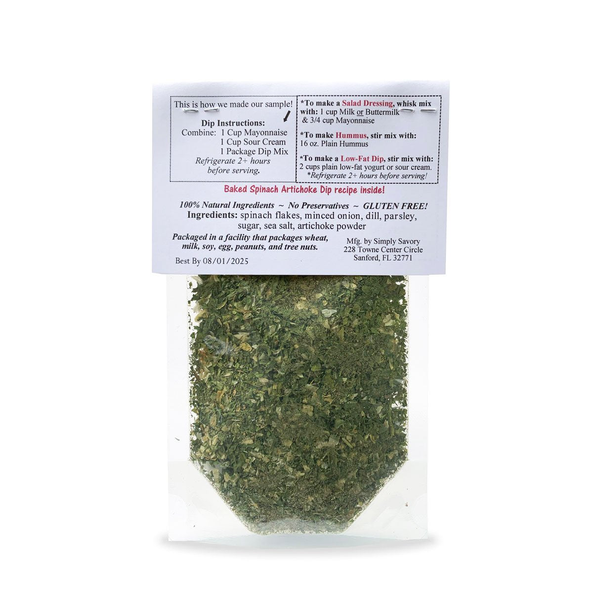 Dip Mix-Spinach Artichoke