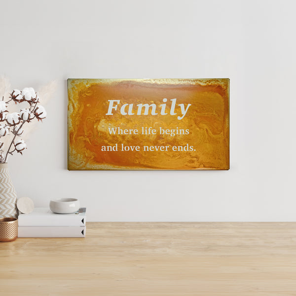 Family Metal Wall Art