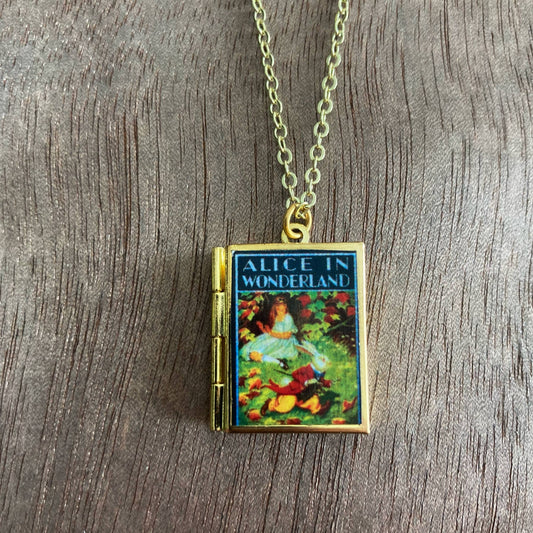 Book Locket-Alice In Wonderland