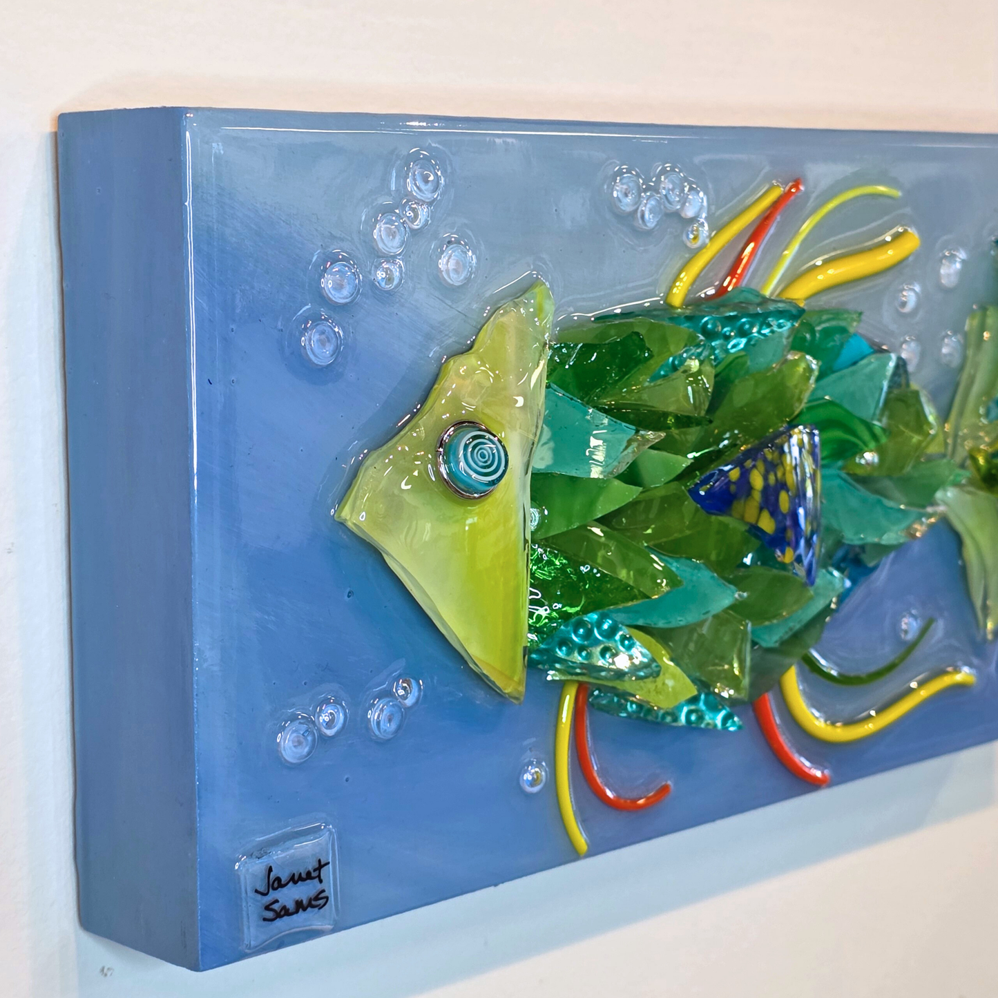 Shattered Glass Fish-12" x 6"