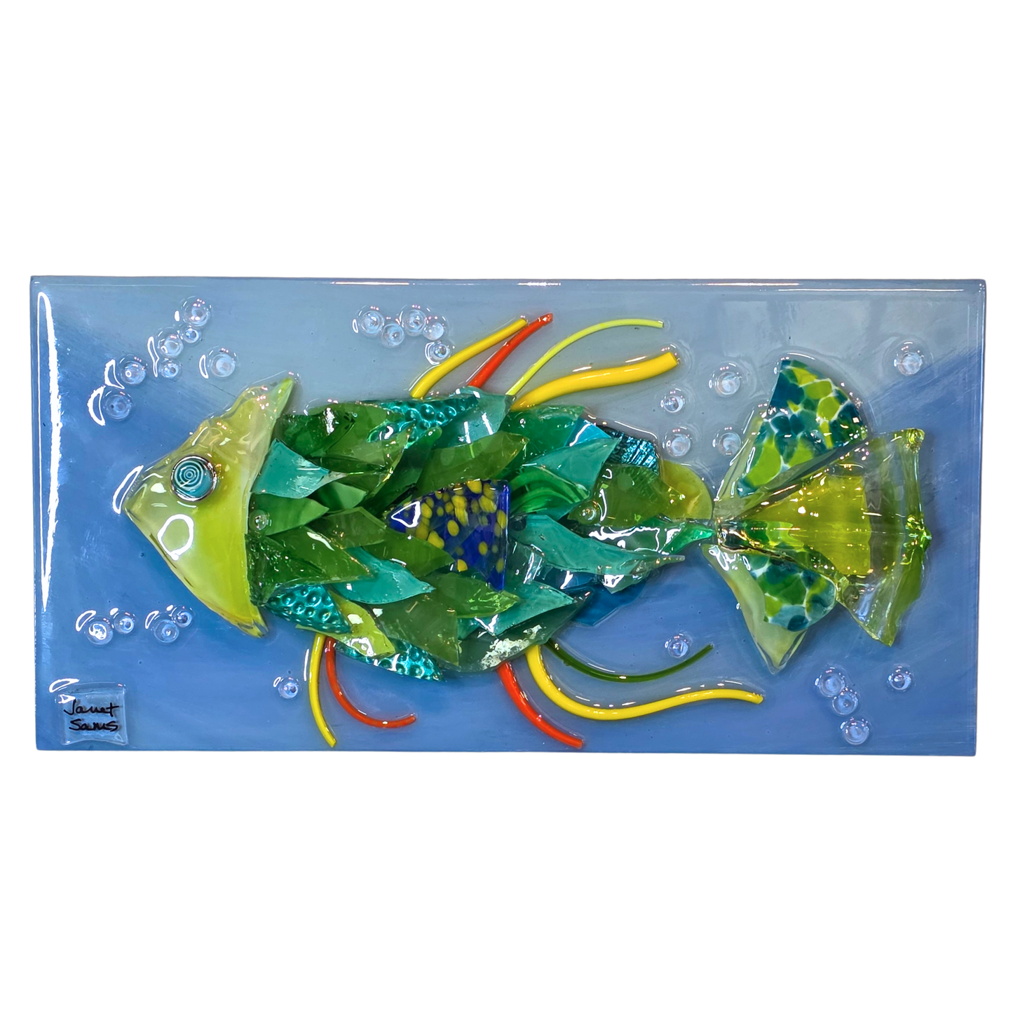 Shattered Glass Fish-12" x 6"