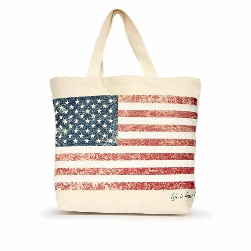 American Flag Tote Bag