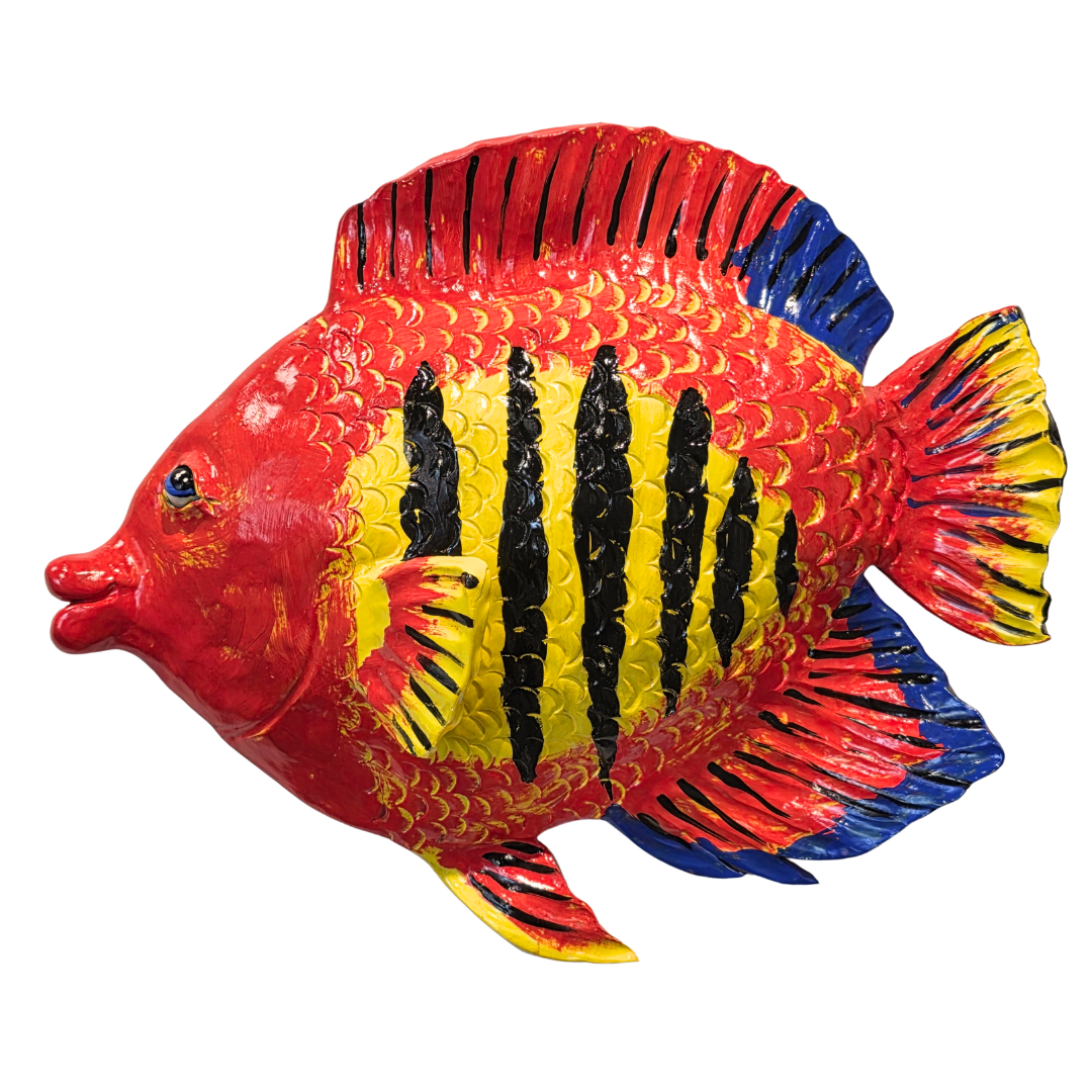 Fish Wall Sculpture-Flame Angelfish