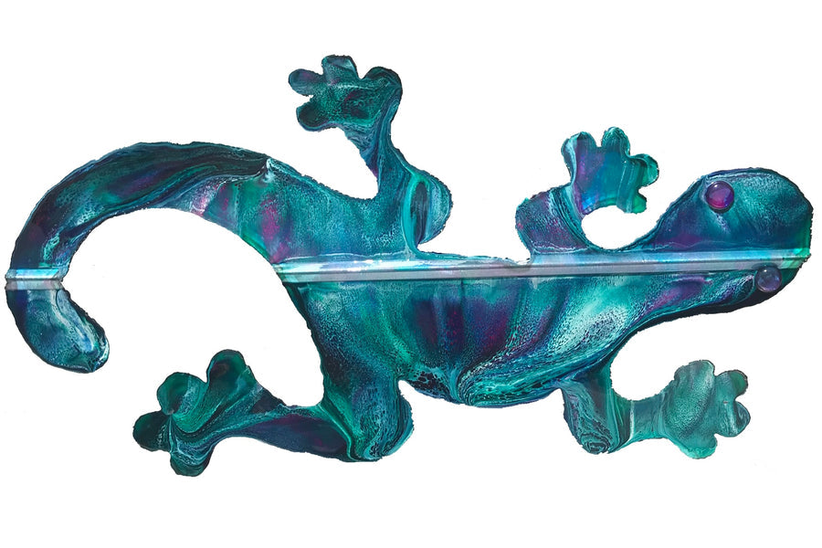 Gecko Tin Roof Wall Art