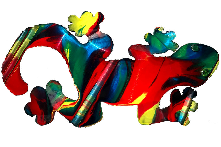 Gecko Tin Roof Wall Art