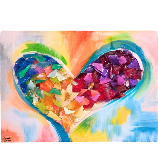 Shattered Glass Heart