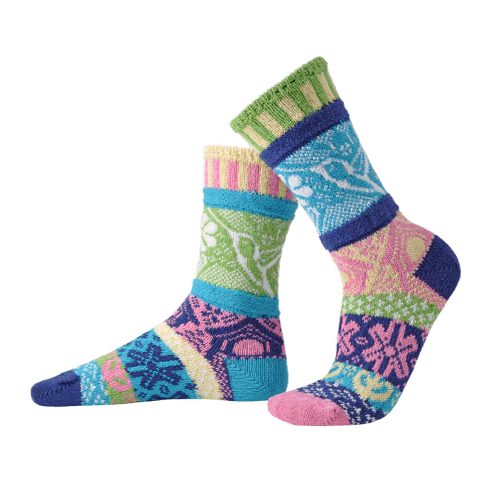 Mismatched Crew Socks-Hummingbird