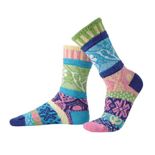 Mismatched Crew Socks-Hummingbird