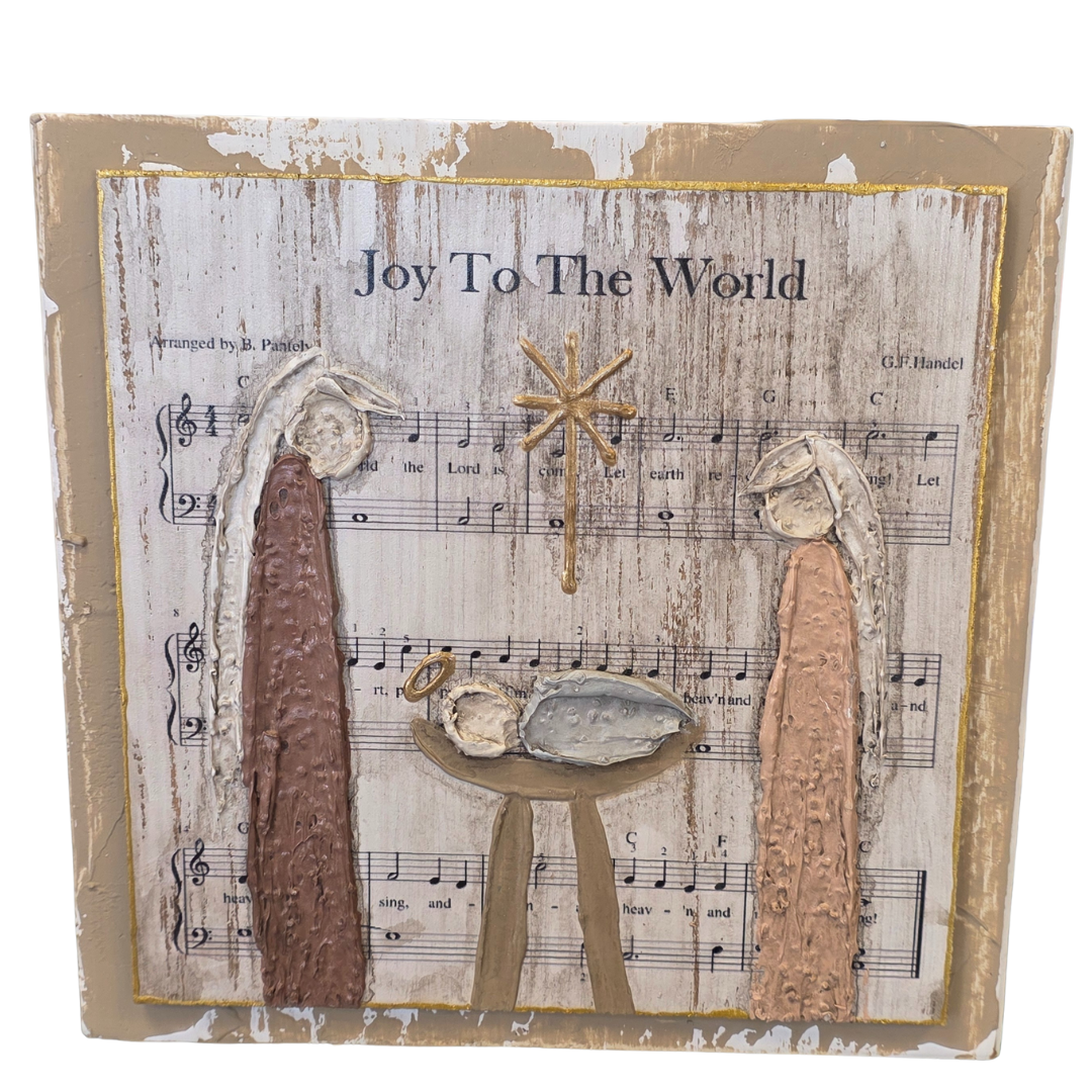 Sheet Music Art-Lg Nativity