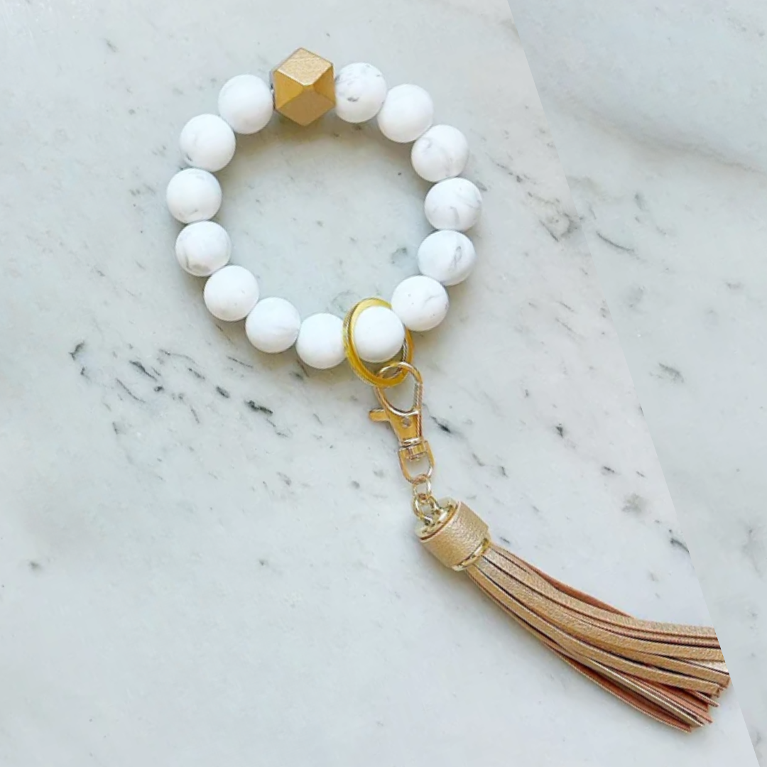 Marble-ous Wristband Keychain