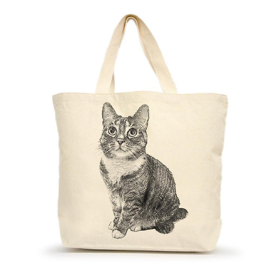 Medium Tote Bag-Izzy Cat