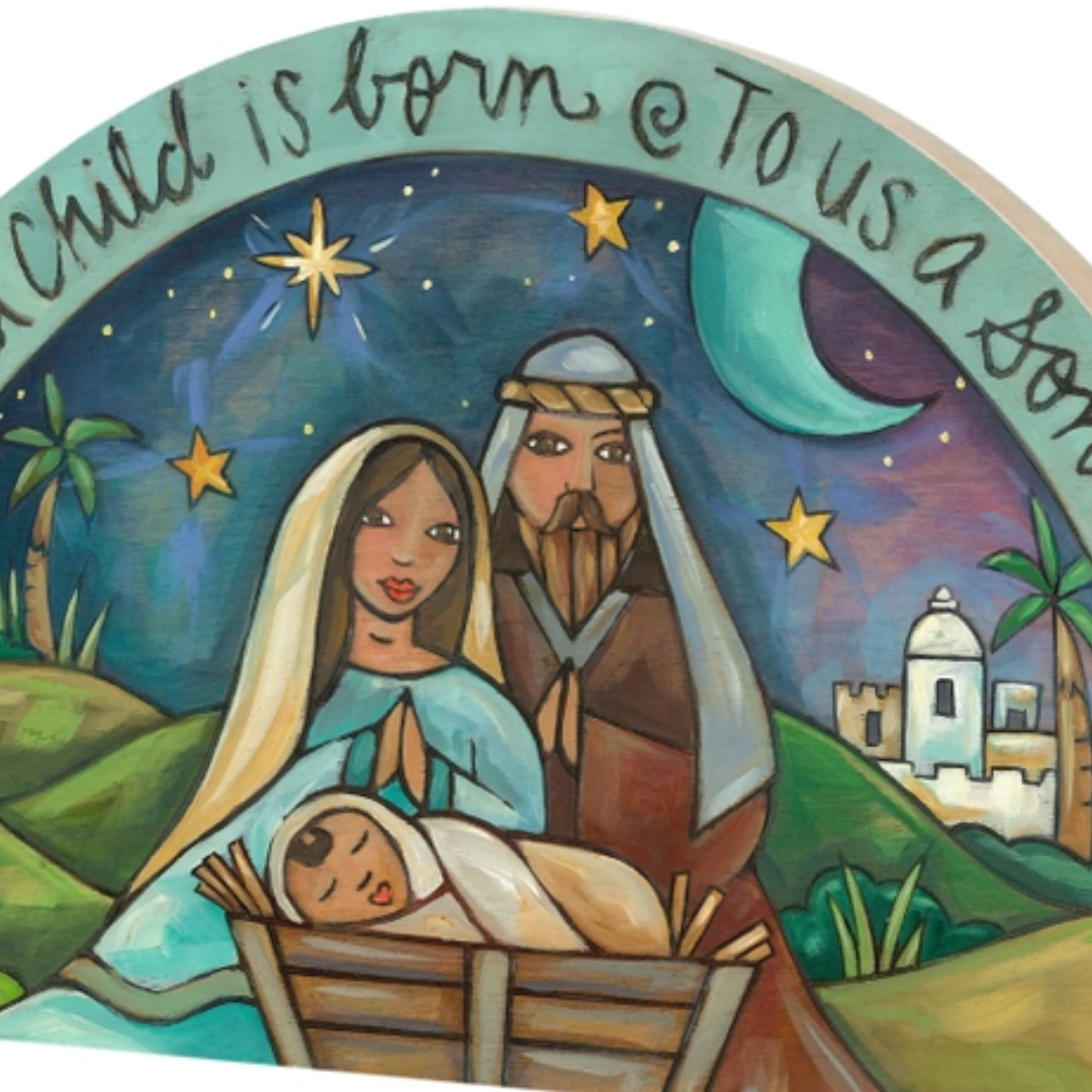 Wood Nativity-The Holy Family