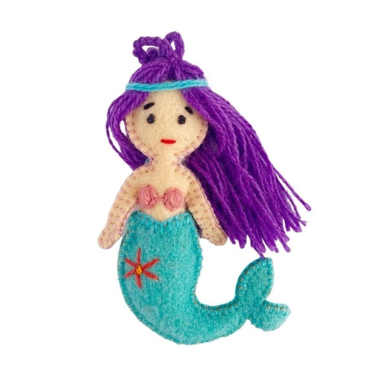 Wool Ornament-Mermaid