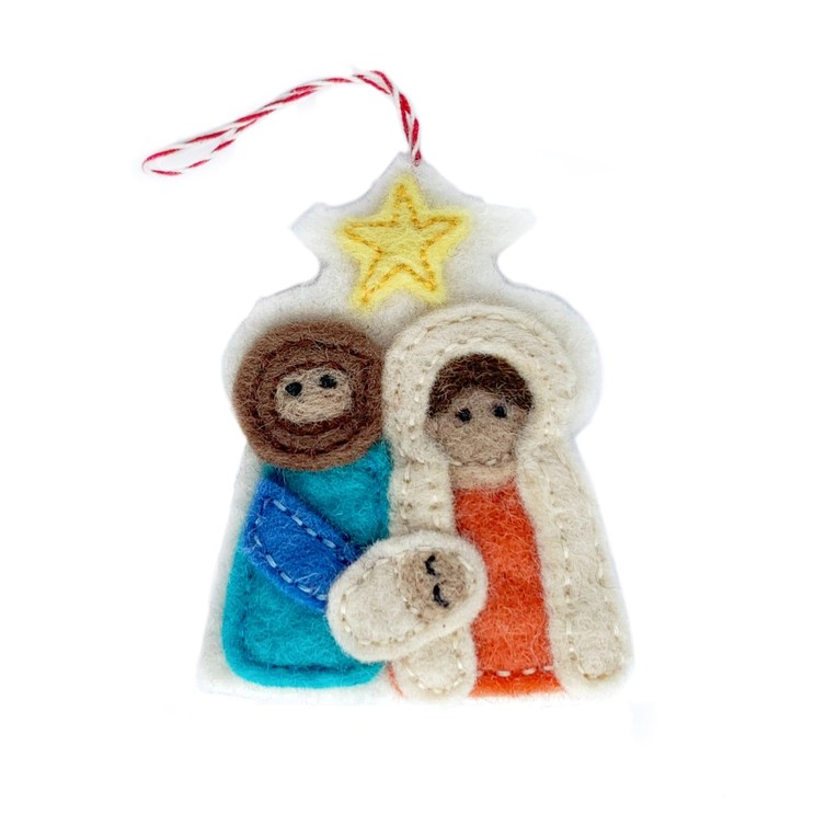 Wool Ornament-Nativity