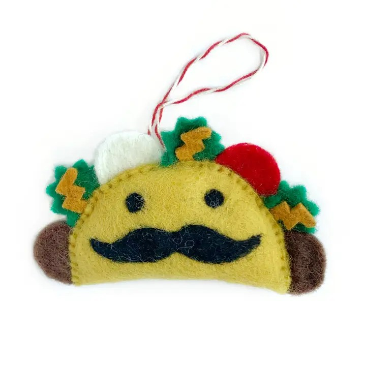 Wool Ornament-Taco Man