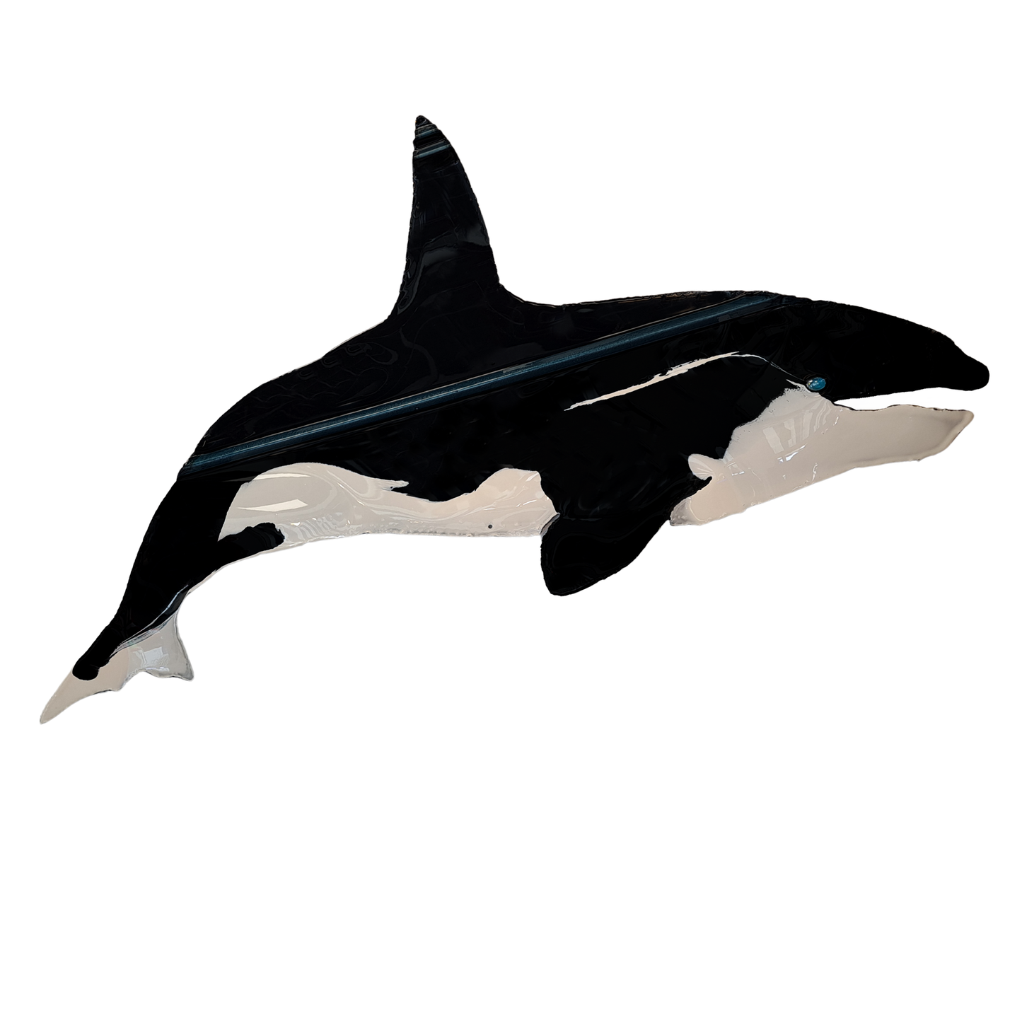 Orca Whale Tin Roof Wall Art