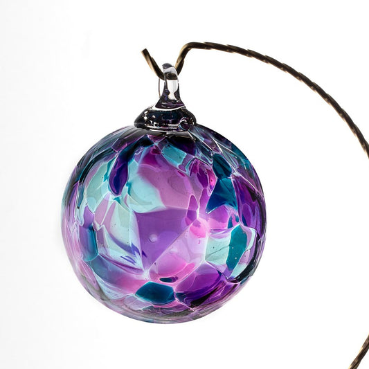 Blown Glass Ornament-Purple Rain