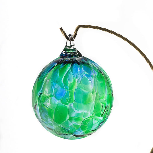 Blown Glass Ornament-Teal