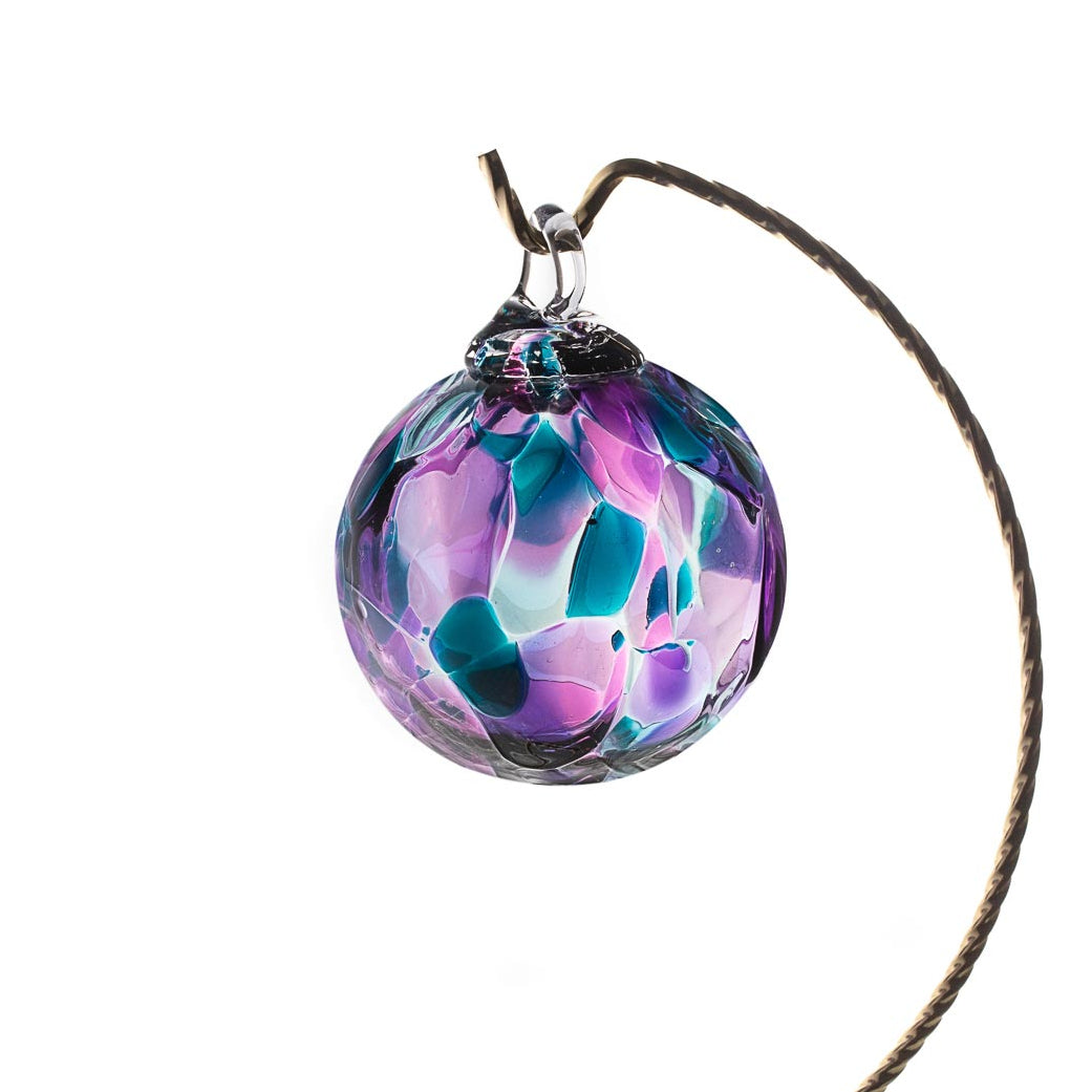 Blown Glass Ornament-Purple Rain