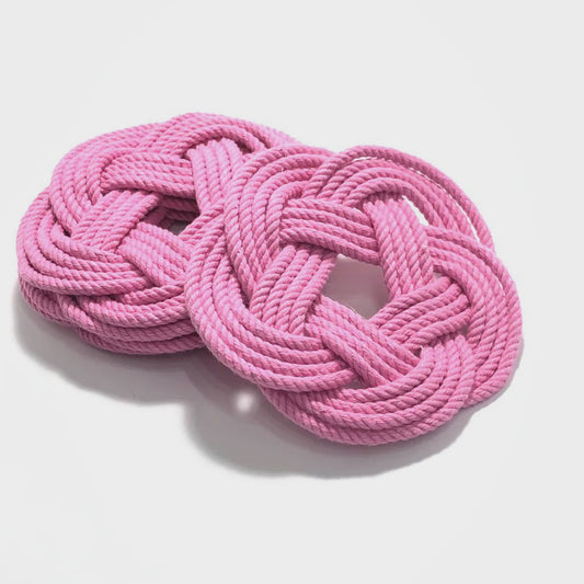 Sailors Knot Coasters-Pink