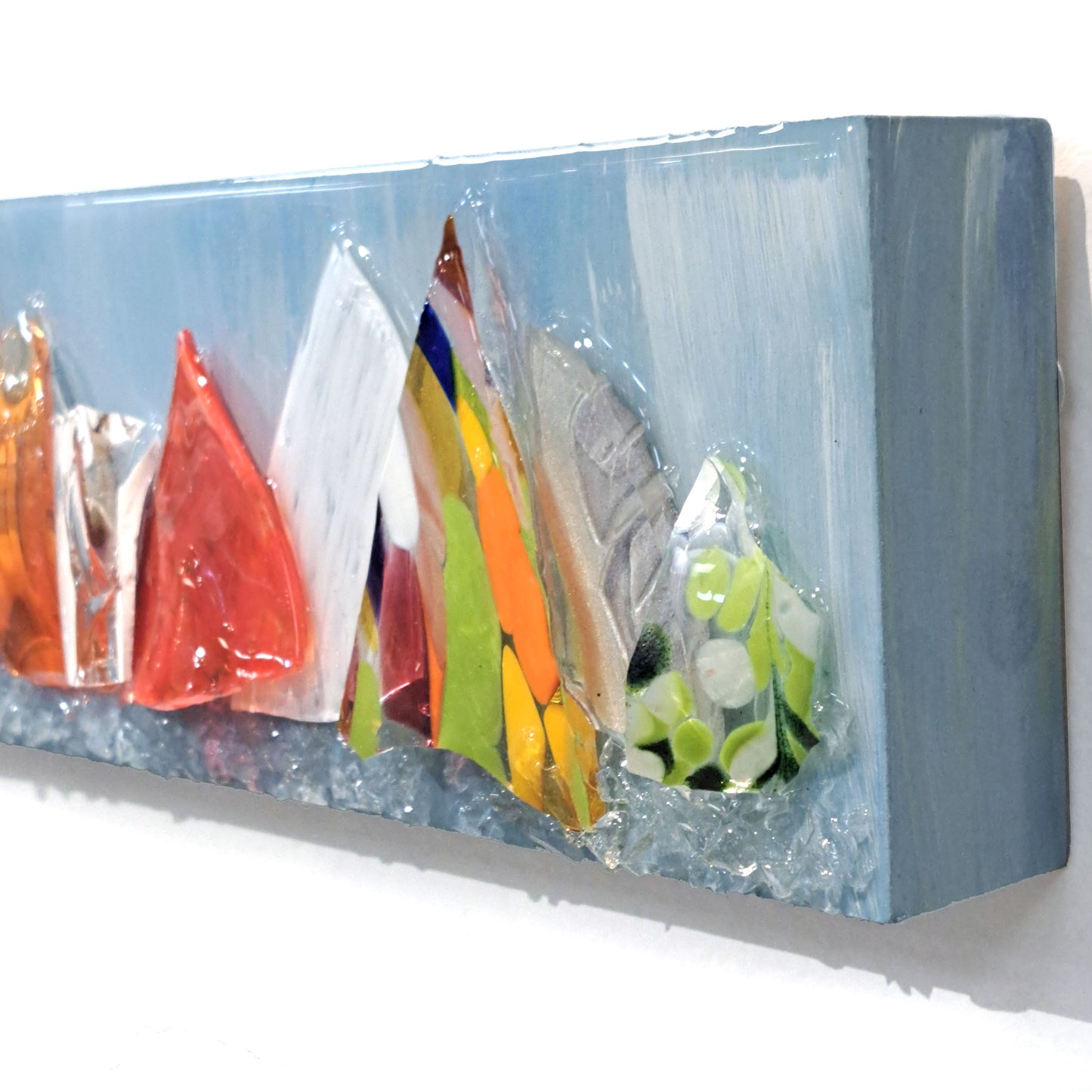 Sailing Regatta Glass Wall Art-Mini