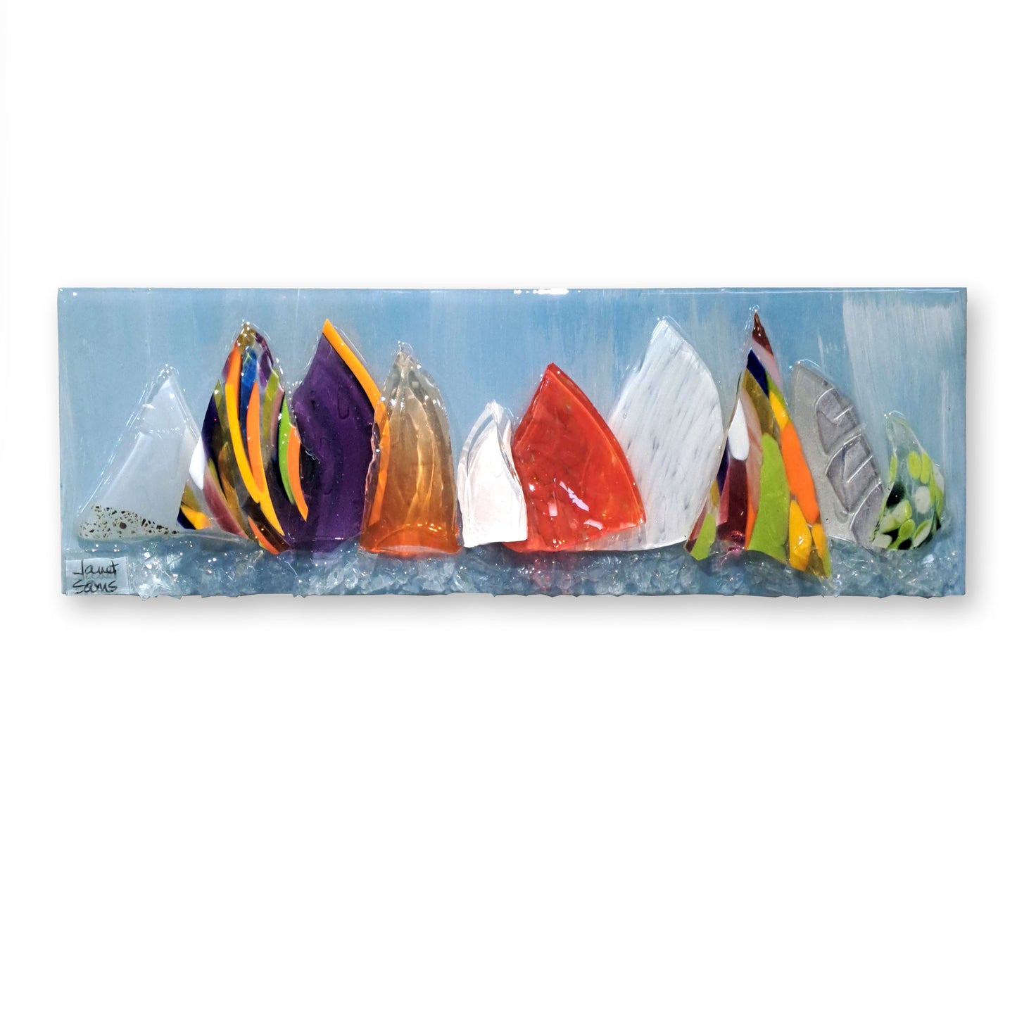 Sailing Regatta Glass Wall Art-Mini