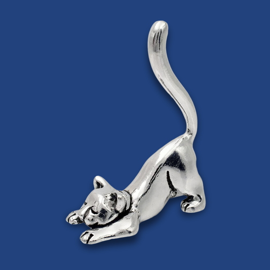 Ring Holder-Cat Stretching